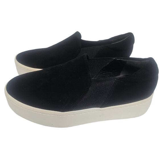 Vince Shoes |Wallace Platform Leather Sneaker Black Size 5.5| Color: Black - Picture 2 of 7